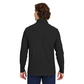 Devon & Jones DG410 CrownLux Windsor Welded Quarter-Zip - Black