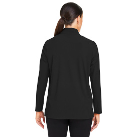 Devon & Jones DG410W Ladies CrownLux Performance Windsor Welded Quarter-Zip - Black
