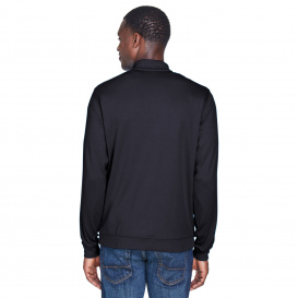 Devon & Jones DG479 Men\'s DRYTEC20 Performance Quarter-Zip -Black/Grey Heather/Graphite