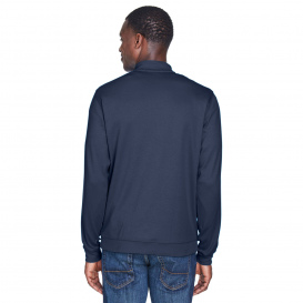 Devon & Jones DG479 Men\'s DRYTEC20 Performance Quarter-Zip -Navy/Grey Heather/Graphite