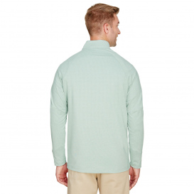 Devon & Jones DG480 CrownLux Performance Clubhouse Micro-Stripe Quarter-Zip - Kelly Green