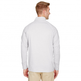 Devon & Jones DG480 CrownLux Performance Clubhouse Micro-Stripe Quarter-Zip - Silver