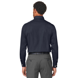Devon & Jones DG505 CrownLux Performance Spencer Poplin Shirt - Navy Melange