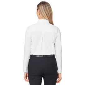 Devon & Jones DG505W Ladies CrownLux Performance Spencer Poplin Shirt - White