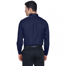 Devon & Jones DG530 Men\'s Crown Woven Collection Solid Stretch Twill - Navy
