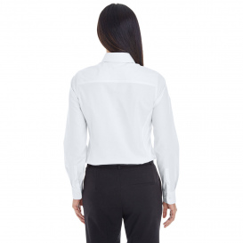 Devon & Jones DG532W Ladies Crown Woven Collection Royal Dobby Shirt - White