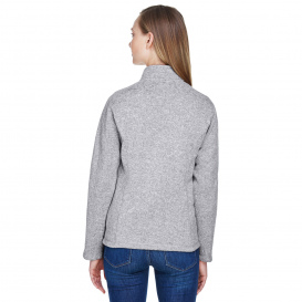 Devon & Jones DG793W Ladies Bristol Full Zip Sweater Fleece Jacket - Grey Heather