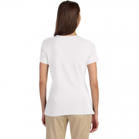 Devon & Jones DP182W Ladies Perfect Fit Shell T-Shirt - White