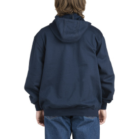 Berne FRSZ19T Tall Flame Resistant Full-Zip Hooded Sweatshirt - Navy