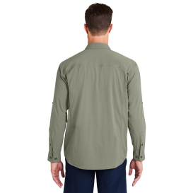 HUK H150184 Creekbed Long Sleeve Shirt - Moss