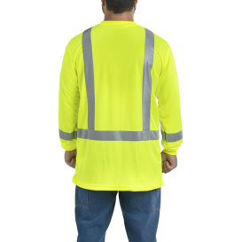 Berne HVK013 Type R Class 3 Performance Long Sleeve Pocket Safety Shirt