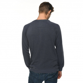 Lane Seven LS13004 Unisex French Terry Crewneck Sweatshirt - Heather Denim