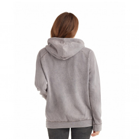 Lane Seven LST004 Unisex Vintage Raglan Hooded Sweatshirt - Vintage Zinc