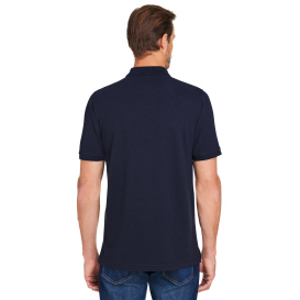 Harriton M205 Valiant Cotton Snag Protect Pocket Polo - Dark Navy