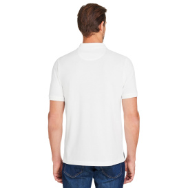 Harriton M205 Valiant Cotton Snag Protect Pocket Polo - White