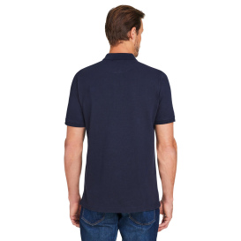 Harriton M205P Valiant Cotton Snag Protect Pocket Polo - Dark Navy