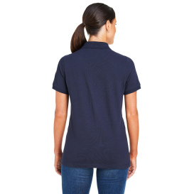 Harriton M205W Ladies Valiant Cotton Snag Protect Polo - Dark Navy