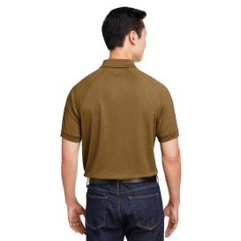 Harriton M208 Mens Charge Snag and Soil Protect Polo - Coyote Brown