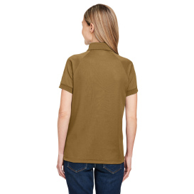 Harriton M208W Ladies Charge Snag and Soil Protect Polo - Coyote Brown