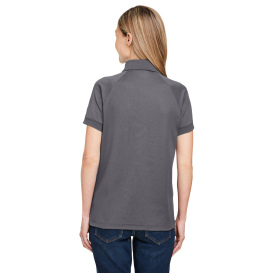 Harriton M208W Ladies Charge Snag and Soil Protect Polo - Dark Charcoal