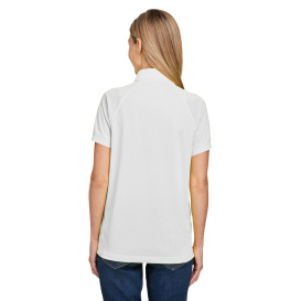 Harriton M208W Ladies Charge Snag and Soil Protect Polo - White