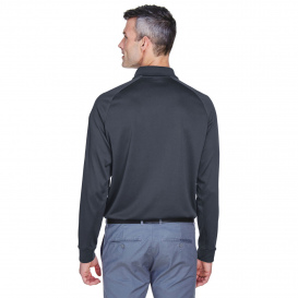 Harriton M211L Mens Advantage Snag Protection Plus Long-Sleeve Tactical Polo - Dark Charcoal