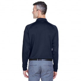 Harriton M211L Mens Advantage Snag Protection Plus Long-Sleeve Tactical Polo - Dark Navy