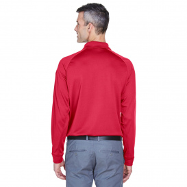 Harriton M211L Mens Advantage Snag Protection Plus Long-Sleeve Tactical Polo - Red