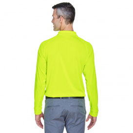 Harriton M211L Mens Advantage Snag Protection Plus Long-Sleeve Tactical Polo - Safety Yellow