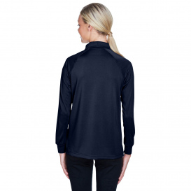 Harriton M211LW Ladies Advantage Snag Protection Plus Long Sleeve Tactical Polo - Dark Navy
