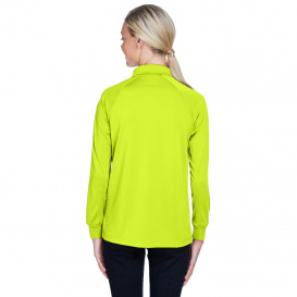 Harriton M211LW Ladies Advantage Snag Protection Plus Long Sleeve Tactical Polo - Safety Yellow