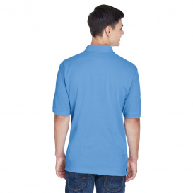 Harriton M265 Men\'s 5.6oz. Easy Blend Polo - Light College Blue