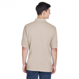 Harriton M265 Men\'s 5.6oz. Easy Blend Polo - Stone