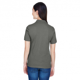 Harriton M265W Ladies 5.6 oz. Easy Blend Polo - Charcoal