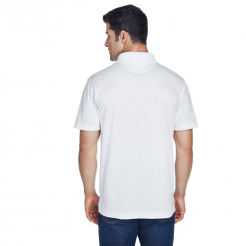 Harriton M315 Men\'s 4oz. Polytech Polo - White