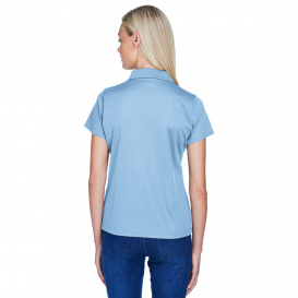 Harriton M315W Ladies 4 oz. Polytech Polo - Light Blue
