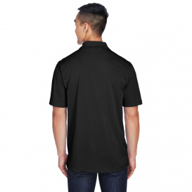 Harriton M345 Men\'s Advantage Snag Protection Plus IL Snap Placket Polo - Black