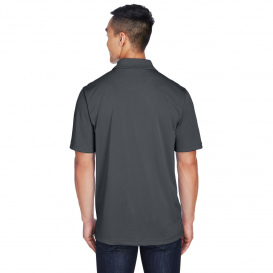 Harriton M345 Men\'s Advantage Snag Protection Plus IL Snap Placket Polo - Dark Charcoal