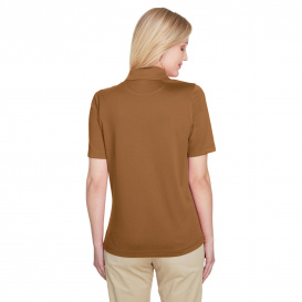 Harriton M348W Ladies Advantage Snag Protection Plus IL Polo - Duck Brown