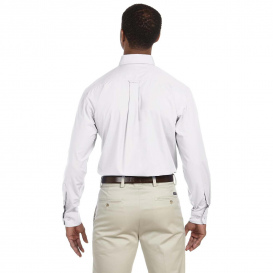 Harriton M510 Men\'s Tall 3.1 oz. Essential Poplin - White