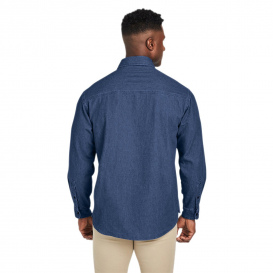 Harriton M540 Men\'s Denim Shirt Jacket - Dark Denim