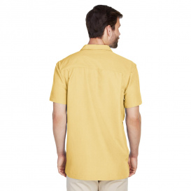 Harriton M560 Men\'s Barbados Textured Camp Shirt - Pineapple