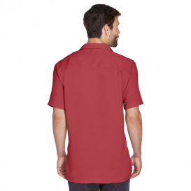 Harriton M570 Men\'s Bahama Cord Camp Shirt - Tile Red