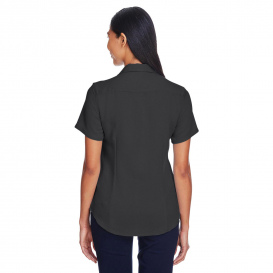 Harriton M570W Ladies Bahama Cord Camp Shirt - Black