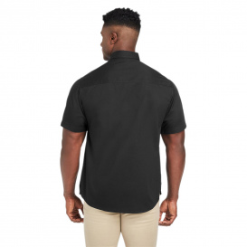 Harriton M585 Men\'s Advantage IL Short-Sleeve Work Shirt - Black