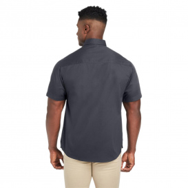 Harriton M585 Men\'s Advantage IL Short-Sleeve Work Shirt - Dark Charcoal