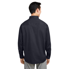 Harriton M585L Men\'s Advantage IL Long-Sleeve Work Shirt - Black