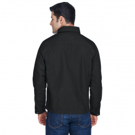 Harriton M705 Men's Auxiliary Canvas Work Jacket - Black