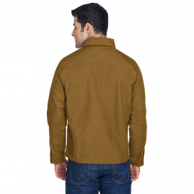 Harriton M705 Men\'s Auxiliary Canvas Work Jacket - Duck Brown