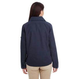 Harriton M705W Ladies Auxiliary Canvas Work Jacket - Dark Navy